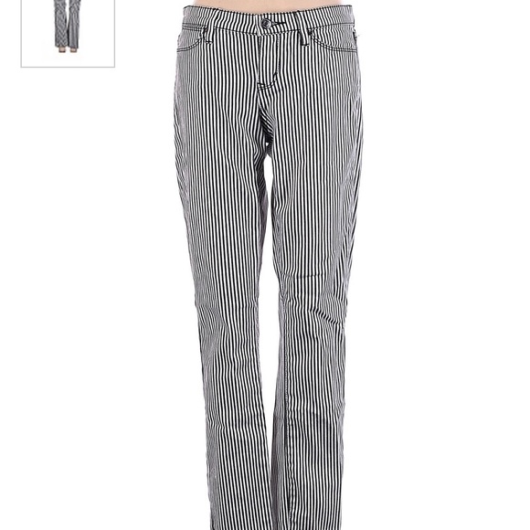 Club Monaco Black and White Striped Skinny Pants - Picture 1 of 8